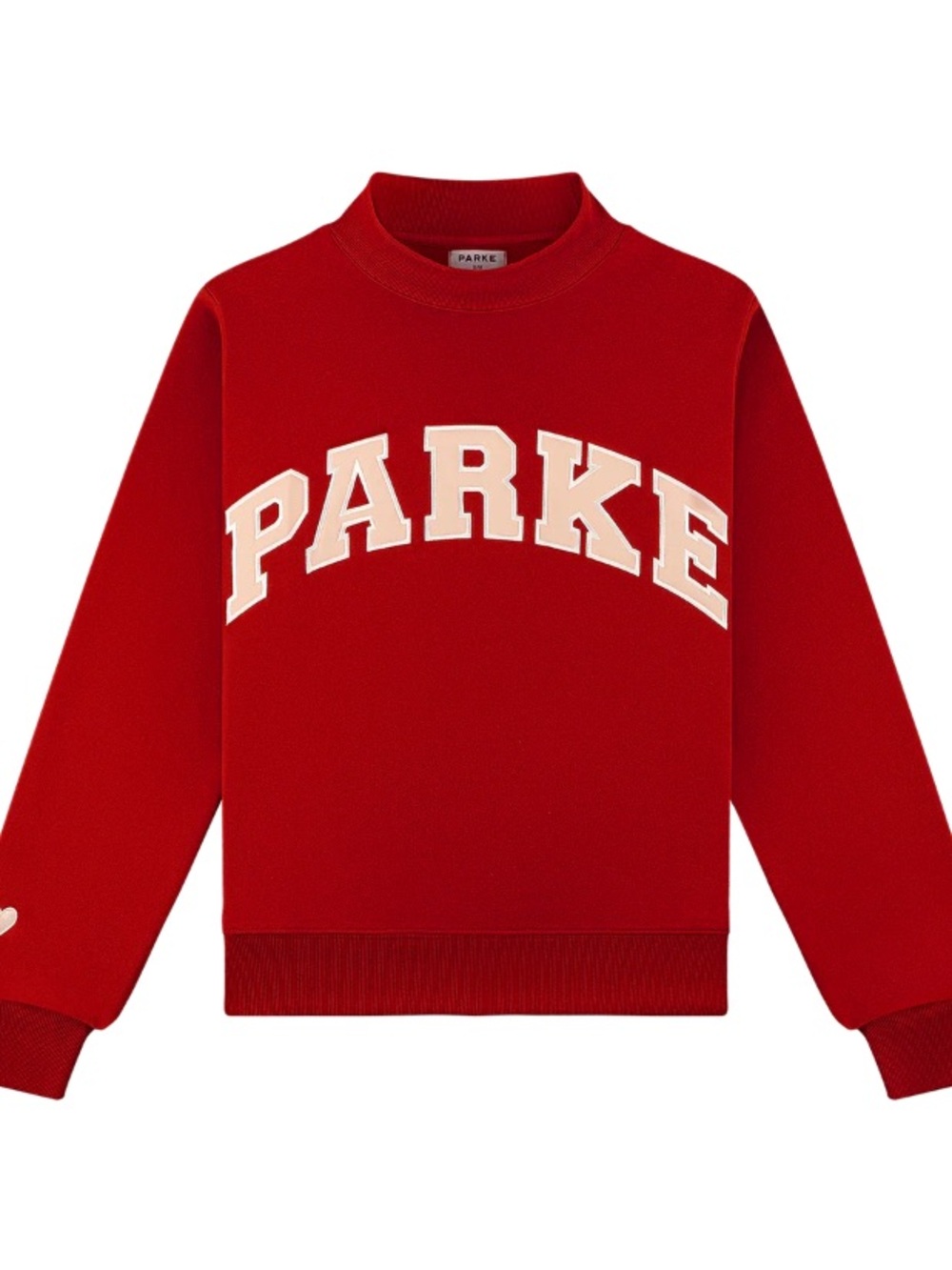 Parke Varsity Mockneck- Crimson + Peony